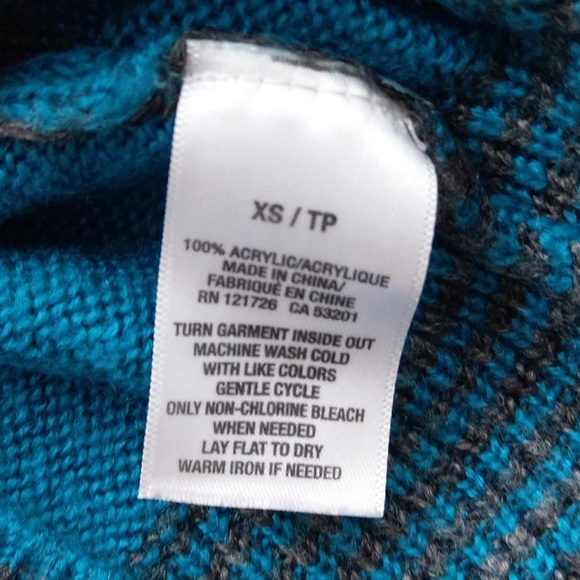 Supersoft Teal striped lightweight sweater - Picture 2 of 3